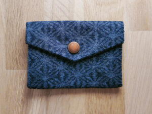 Portefeuille origami bleu
