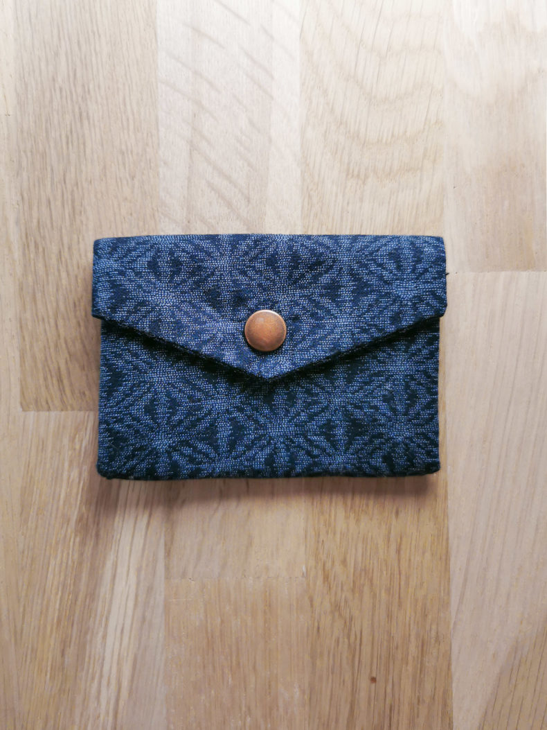 Portefeuille origami bleu